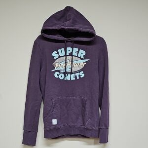 Superdry Fire Power Comets Hoodie,  Tin Tab Edition, Purple, Size Large, NEW